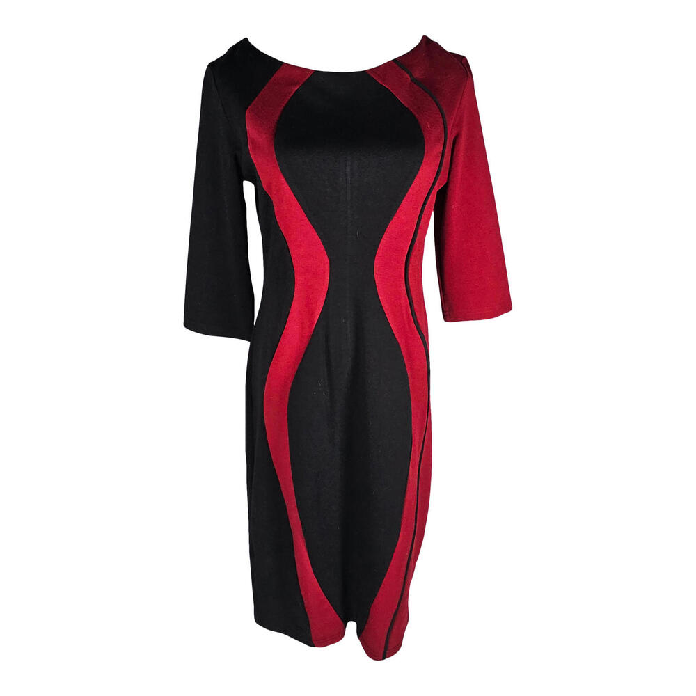 Remasiko Chic Black & Red Midi Dress - Your New Power Outfit!/L